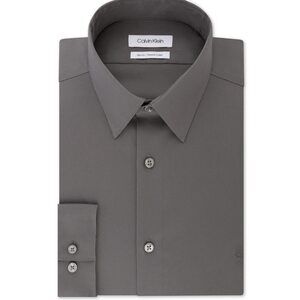 Calvin Klein Dress Shirt Slim Fit Stretch Flex Collar